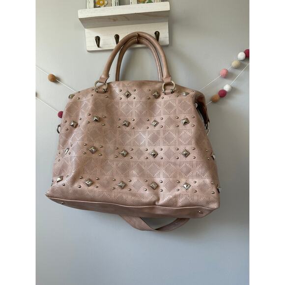 Steve Madden Y2K Blush Pink Embossed Pattern Crossbody Shoulder Bag - Picture 5 of 8